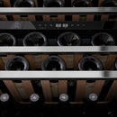 ZLINE 24 In. Monument Dual Zone 44-Bottle Wine Cooler in Stainless Steel with Wood Shelf RWV-UD-24