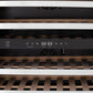 ZLINE 24 In. Monument Dual Zone 44-Bottle Wine Cooler in Stainless Steel with Wood Shelf RWV-UD-24