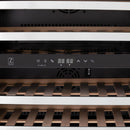 ZLINE 24 in. Monument Autograph Edition Dual Zone 44-Bottle Wine Cooler in Stainless Steel with Accents RWVZ-UD-24