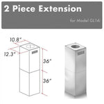 ZLINE 2-36 in. Chimney Extensions for 10 ft. to 12 ft. Ceilings - 2PCEXT-GL14i