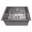 ZLINE 23" Meribel Undermount Single Bowl Kitchen Sink with Bottom Grid 