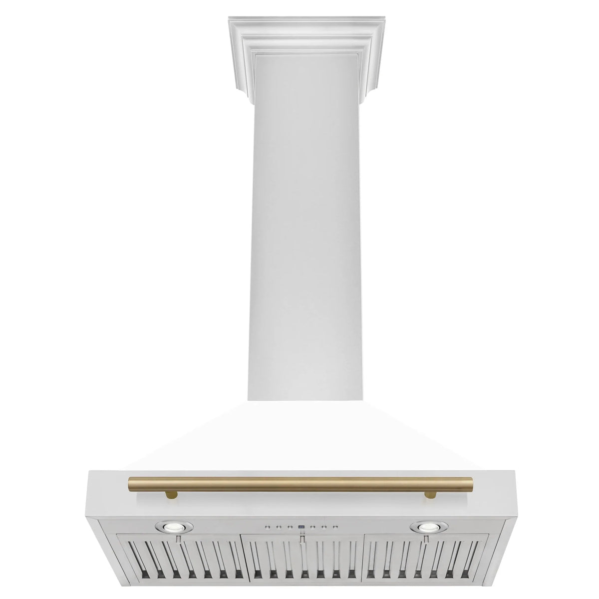 ZLINE 30" Autograph Edition Stainless Steel Range Hood with White Matte Shell KB4STZ-WM30