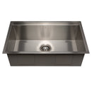 ZLINE 30" Garmisch Undermount Single Bowl Kitchen Sink with Bottom Grid and Accessories 