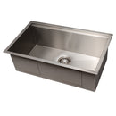 ZLINE 30" Garmisch Undermount Single Bowl Kitchen Sink with Bottom Grid and Accessories 
