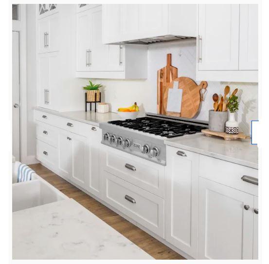 ZLINE 30" Porcelain Rangetop in DuraSnow Stainless Steel with 4 Gas Burners