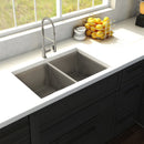 ZLINE 33" Anton Undermount Double Bowl Kitchen Sink with Bottom Grid