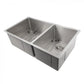 ZLINE 33" Chamonix Undermount Double Bowl Kitchen Sink with Bottom Grid 