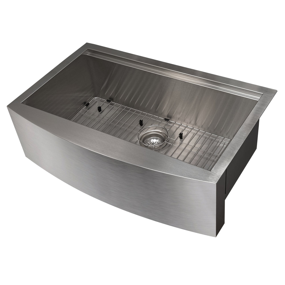 ZLINE 33" Moritz Farmhouse Apron Mount Single Bowl Kitchen Sink with Bottom Grid and Accessories