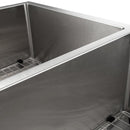 ZLINE 36" Chamonix Undermount Double Bowl Kitchen Sink with Bottom Grid