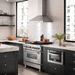 ZLINE 4-Piece Appliance Package - 30 In. Rangetop, Range Hood, Refrigerator, and Double Wall Oven in Stainless Steel - 4KPR-RTRH30-AWS