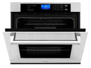 ZLINE Appliance Package - 4-Piece Appliance Package - 48 In. Rangetop, Wall Oven, Refrigerator, and Microwave Oven in Stainless Steel - 4KPR-RT48-MWAWS