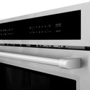 ZLINE Appliance Package - 4-Piece Appliance Package - 48 In. Rangetop, Wall Oven, Refrigerator, and Microwave Oven in Stainless Steel - 4KPR-RT48-MWAWS