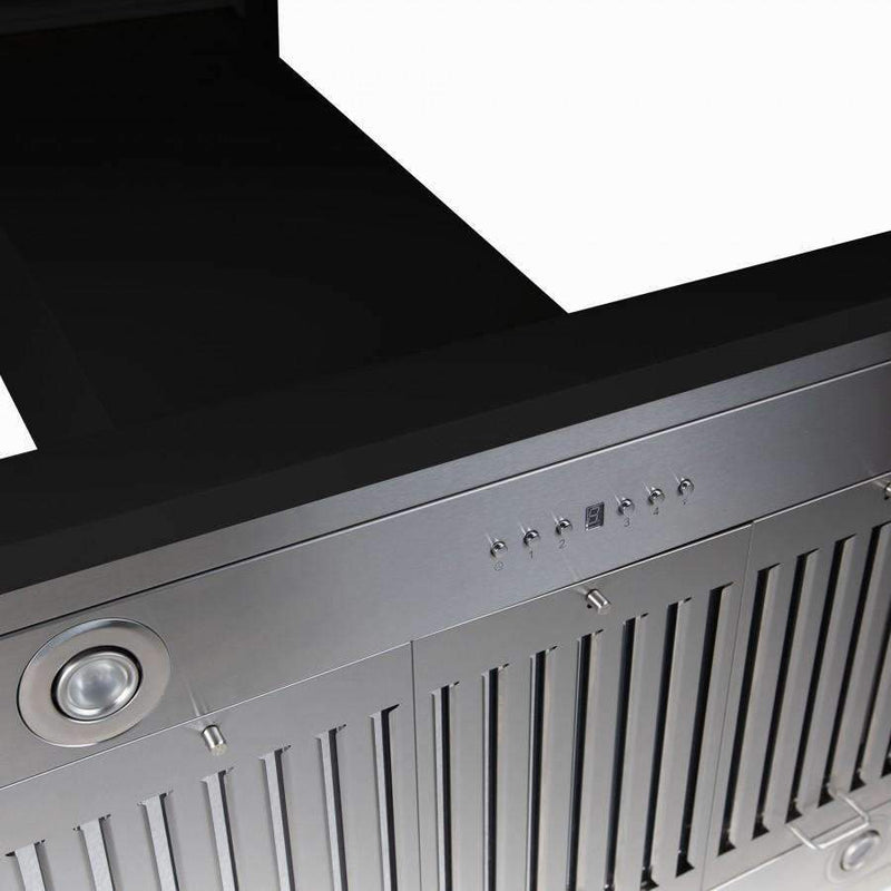ZLINE 48-Inch Designer Wooden Island Range Hood with Crown Molding (KBiCC-48)