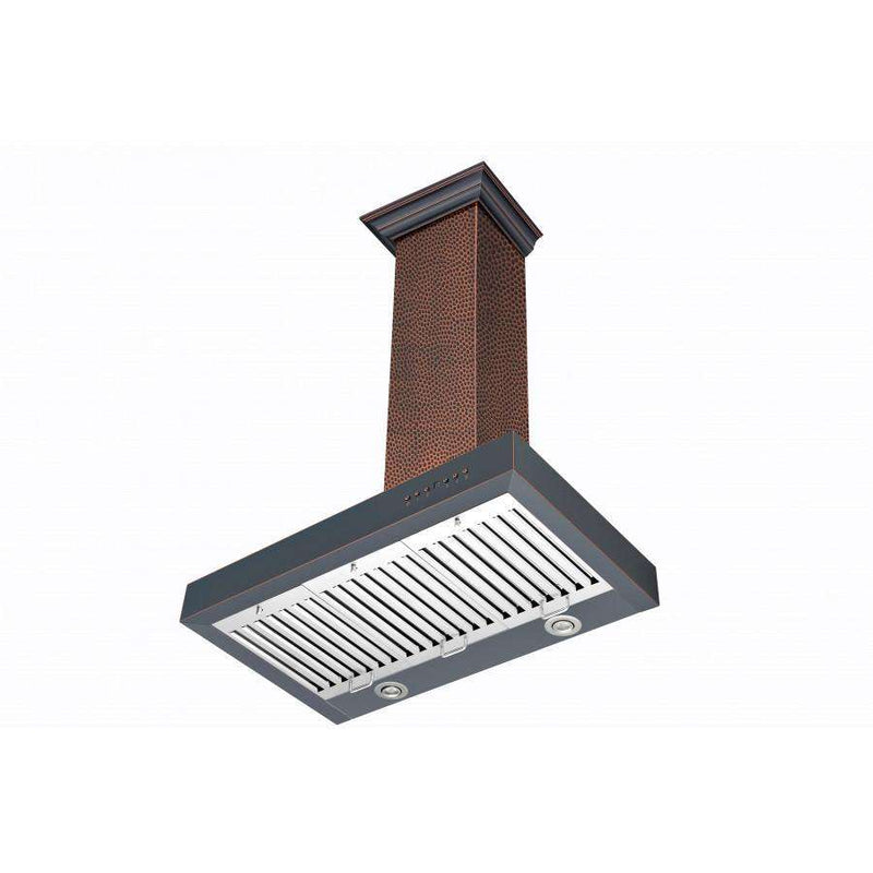 ZLINE 48-Inch Hand-Hammered Copper Wall Range Hood (KB2-HBXXX-48)