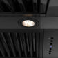 ZLINE 48 in. Autograph Edition Black Stainless Steel Range Hood with Champagne Bronze Handle, BS655Z-48-CB