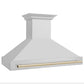 ZLINE 48 Inch Autograph Edition Stainless Steel Range Hood with Gold Handle, 8654STZ-48-G