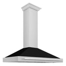 ZLINE 48" Stainless Steel Range Hood with Shell and Stainless Steel Handle 