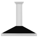 ZLINE 48" Stainless Steel Range Hood with Shell and Stainless Steel Handle 