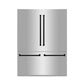 ZLINE 60" Autograph Edition 32.2 cu. ft. Built-in 4-Door French Door Refrigerator with Internal Water and Ice Dispenser in Stainless Steel with Accents RBIVZ-304-60