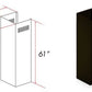 ZLINE 61 in. Extended Chimney and Crown - 8667B-E