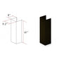 ZLINE 61 in. Extended Chimney and Crown - 8KBB-E