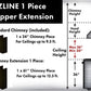 ZLINE 61 in. Extended Chimney and Crown - 8KBB-E