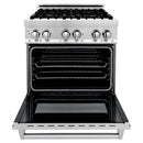 ZLINE Appliance Package - 30 in. Dual Fuel Range, Over-the-Range Microwave, 3 Rack Dishwasher, Refrigerator - 4KPR-RAOTRH30-DWV