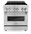 ZLINE Appliance Package - 30 in. Dual Fuel Range, Range Hood, 3 Rack Dishwasher, Refrigerator - 4KPR-RARH30-DWV