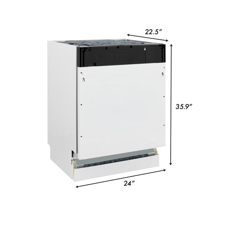 ZLINE Appliance Package - 36 in. Dual Fuel Range, Range Hood, Microwave Drawer, 3 Rack Dishwasher - 4KP-RARH36-MWDWV