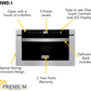 ZLINE Appliance Package - 36 in. Dual Fuel Range, Range Hood, Microwave Drawer, 3 Rack Dishwasher - 4KP-RARH36-MWDWV