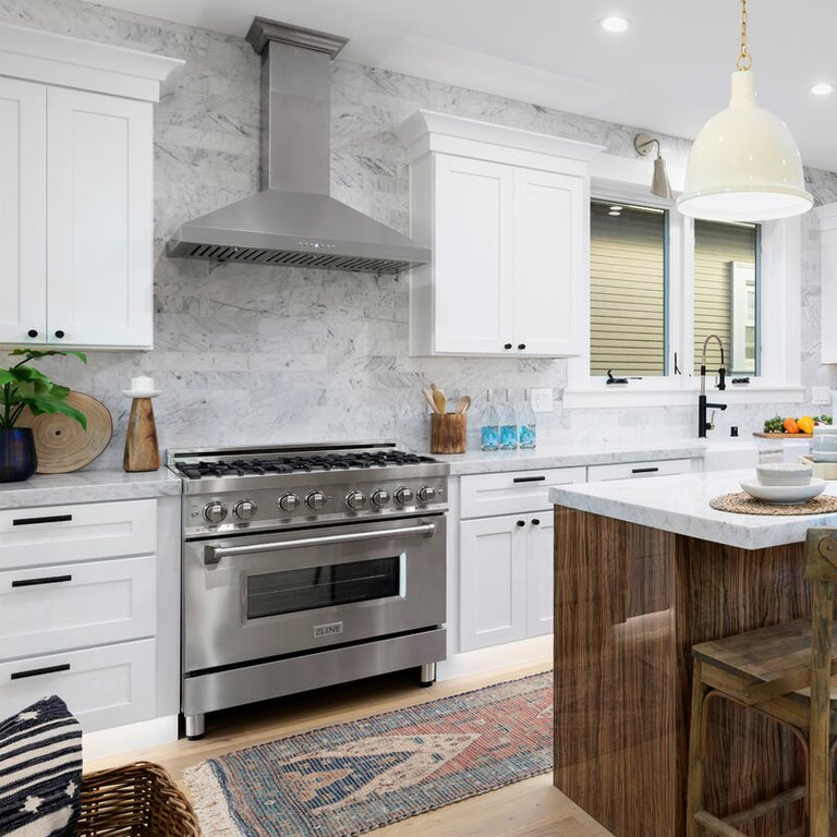 ZLINE Appliance Package - 36 In. Dual Fuel Range, Range Hood, Microwave Oven in Stainless Steel - 3KP-RARHMWO-36