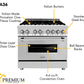 ZLINE Appliance Package - 36 In. Dual Fuel Range, Range Hood, Microwave Oven in Stainless Steel - 3KP-RARHMWO-36