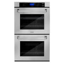 ZLINE Appliance Package - Kitchen Package with Refrigeration, 30" Stainless Steel Rangetop, 30" Range Hood and 30" Double Wall Oven - 4KPR-RTRH30-AWD