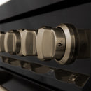 ZLINE Autograph Edition 24" 2.8 cu. ft. Dual Fuel Range with Gas Stove and Electric Oven in Black Stainless Steel with Accents