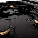 ZLINE Autograph Edition 24" 2.8 cu. ft. Dual Fuel Range with Gas Stove and Electric Oven in Stainless Steel with White Matte Door and Accents