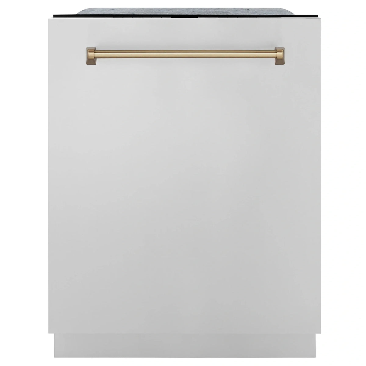 ZLINE Autograph Edition 24" 3rd Rack Top Touch Control Tall Tub Dishwasher in Stainless Steel with Accent Handle, 45dBa 