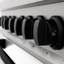 ZLINE Autograph Edition 30" 4.0 cu. ft. Dual Fuel Range with Gas Stove and Electric Oven in Stainless Steel with White Matte Door and Accents