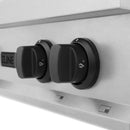 ZLINE Autograph Edition 30" Porcelain Rangetop with 4 Gas Burners in DuraSnow Stainless Steel With Accents