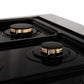ZLINE Autograph Edition 36" 4.6 cu. ft. Dual Fuel Range with Gas Stove and Electric Oven in DuraSnow Stainless Steel with White Matte Door and Accents