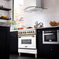 ZLINE Autograph Edition 36" 4.6 cu. ft. Dual Fuel Range with Gas Stove and Electric Oven in DuraSnow Stainless Steel with White Matte Door and Accents