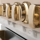 ZLINE Autograph Edition 36" 4.6 cu. ft. Dual Fuel Range with Gas Stove and Electric Oven in Stainless Steel with Accents