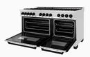 ZLINE Autograph Edition 60" 7.4 cu. ft. Dual Fuel Range with Gas Stove and Electric Oven in Stainless Steel with Accents
