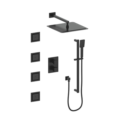 ZLINE Crystal Bay Thermostatic Shower System with Body Jets