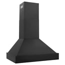 ZLINE Ducted Vent Black Stainless Steel Wall Mount Range Hood BS655N
