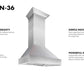 ZLINE DuraSnow Stainless Steel Range Hood with DuraSnow Shell