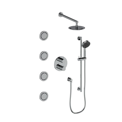 ZLINE Emerald Bay Thermostatic Shower System with Body Jets 