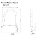 ZLINE Gemini Kitchen Faucet