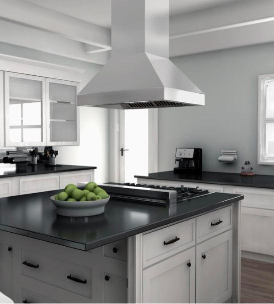 ZLINE Island Mount Range Hood in Stainless Steel