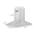 ZLINE Island Mount Range Hood in Stainless Steel