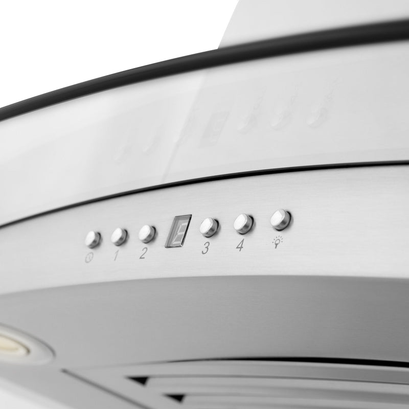 ZLINE Island Mount Range Hood in Stainless Steel & Glass